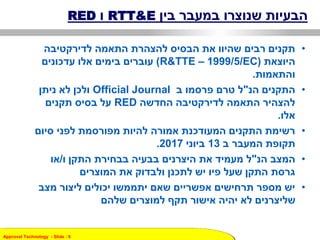 Approval Technology - ݺߣ : 6
????? ??????? ???????? ????????RTT&E???RED
???????????? ??????? ???????? ??????? ???? ??????? ?????? ???????
????????(R&TTE C 1999/5/EC)????????? ????? ??????? ????????
?????????.
????? ????????"??? ??????? ????? ???Official Journal?????? ???? ??????
??????? ??????????? ??????? ????????RED??????? ?????? ????
?????.
??????? ?????? ????????? ??????? ??????? ?????????? ???????? ???????
??? ??????? ???????13???????2017.
????? ??????"??? ?????? ???????? ??????? ????????? ???? ??????? ???/????
????????? ???? ???????? ??????? ???? ????? ????? ?????? ??????
?????? ??????? ???????? ???????? ????? ????????? ????????? ?????? ????
?????? ????????? ????? ??????? ?????? ???? ??????????
 