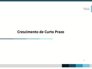 5
Ministério da
Fazenda
Crescimento de Curto Prazo
 