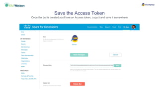 Save the Access Token
Once the bot is created you’ll see an Access token, copy it and save it somewhere
 