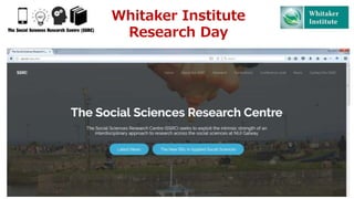 Whitaker Institute
Research Day
 