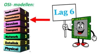 OSI- modellen:
 