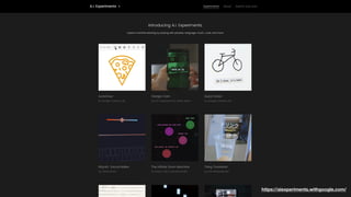 https://aiexperiments.withgoogle.com/google.ai

a.i experiments
 