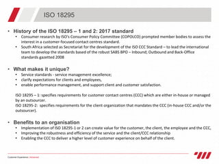 ISO 18295 – Part 1 – certifying to the new standard for customer ...