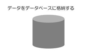 データをデータベースに格納する
 