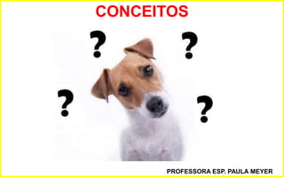 R
CONCEITOS
PROFESSORA ESP. PAULA MEYER
 