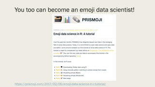 Emoji Data Science & Sentiment Analysis (Newsgeist, 2017) | PPT