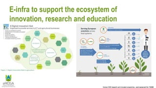 Horizon 2020 research and innovation programme - grant agreement No 730988
E-infra to support the ecosystem of
innovation, research and education
 