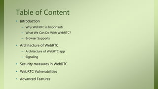 Intro to WebRTC | PPTX