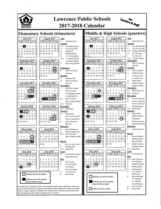 2017 18 school calendar