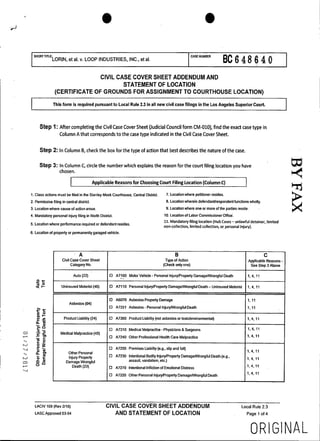 2017 Henry Lorin v Loop Industries Complaint