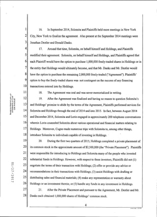 2017 Henry Lorin v Loop Industries Complaint