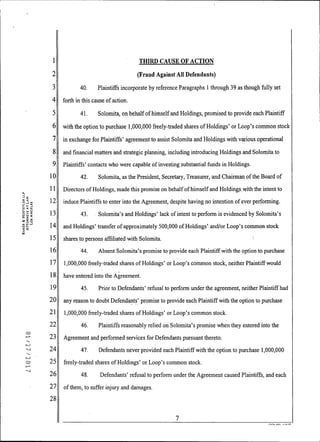 2017 Henry Lorin v Loop Industries Complaint