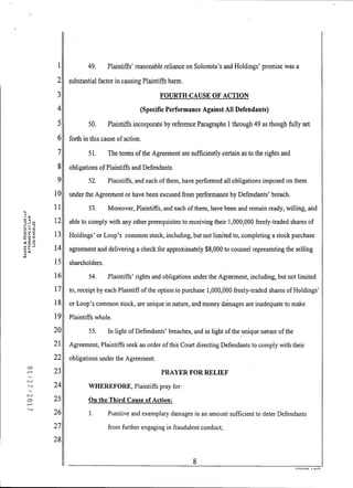 2017 Henry Lorin v Loop Industries Complaint