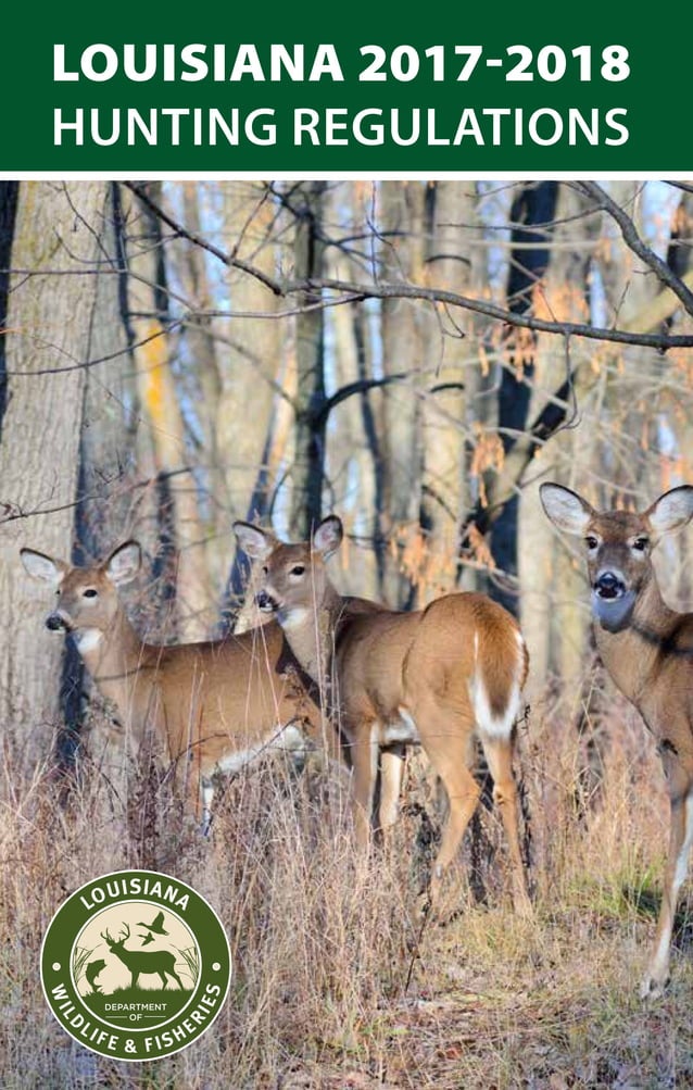 20172018 LDWF Hunting Regulations