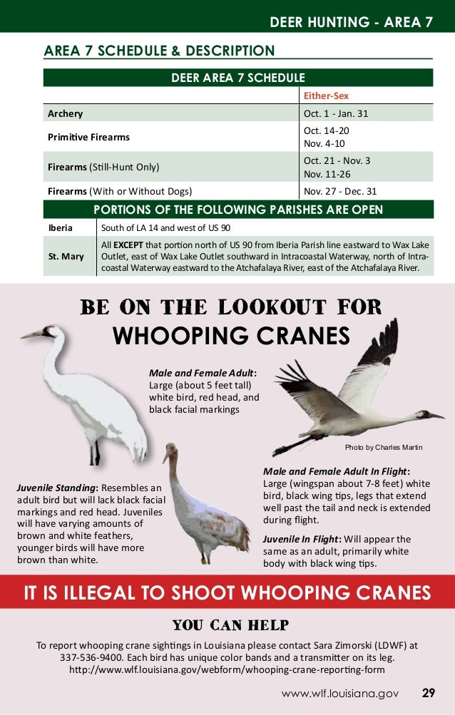 20172018 LDWF Hunting Regulations