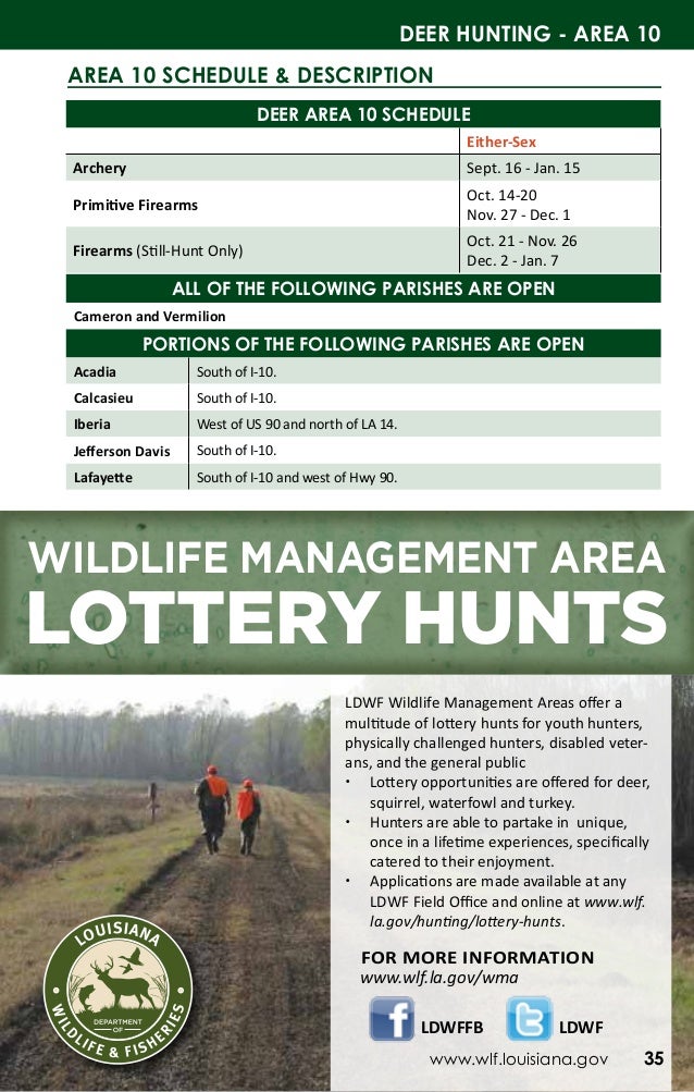 20172018 LDWF Hunting Regulations