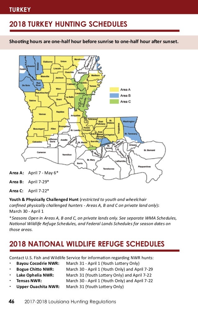 20172018 LDWF Hunting Regulations