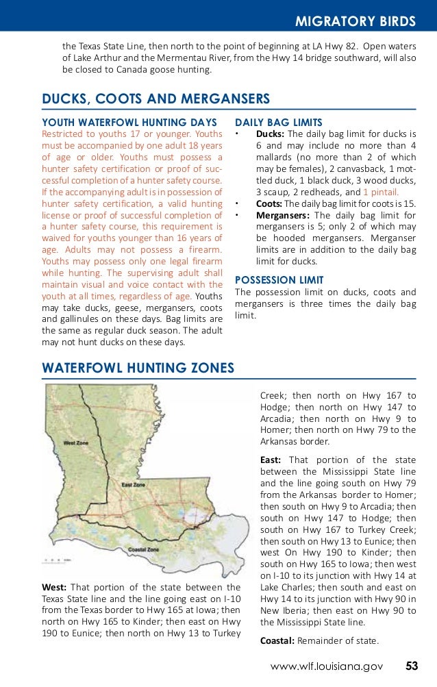 20172018 LDWF Hunting Regulations