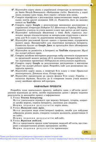 Підручник для 9 класу з інформатики за авт. Рівкінд Й.Я. 2017 рік
