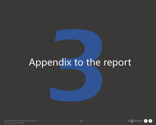 Digital Radar Report of Global Car
Brands (2017-2018)
93
Appendix to the report
 