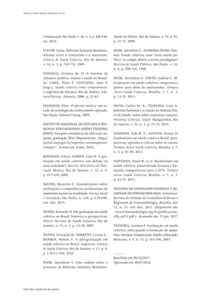 Jéssica Janai Santos Meneses et al.
Trab. Educ. Saúde, Rio de Janeiro
Comunicação, São Paulo, v. 26, n. 3, p. 428-438,
set...