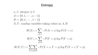 Entropy
 