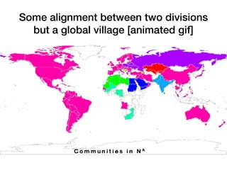 Some alignment between two divisions
but a global village [animated gif]
 