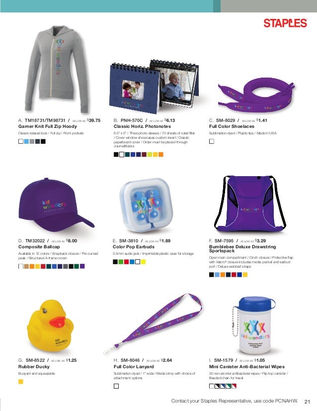 Staples Promotional Products Healthcare Ideas