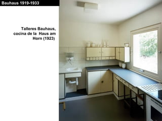 Talleres Bauhaus,
cocina de la Haus am
Horn (1923)
Bauhaus 1919-1933
 