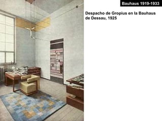 Despacho de Gropius en la Bauhaus
de Dessau, 1925
Bauhaus 1919-1933
 