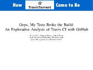 TODO: Add background with
Sun
How Came to Be
 