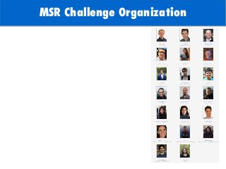 TODO: Add background with
Sun
MSR Challenge Organization
 