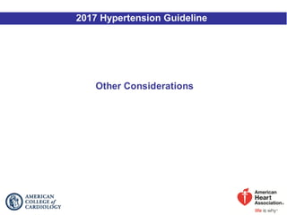 2017 Hypertension Guideline
 