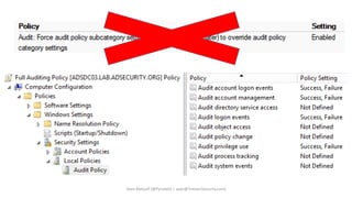 Sean Metcalf [@Pyrotek3 | sean@TrimarcSecurity.com]
 