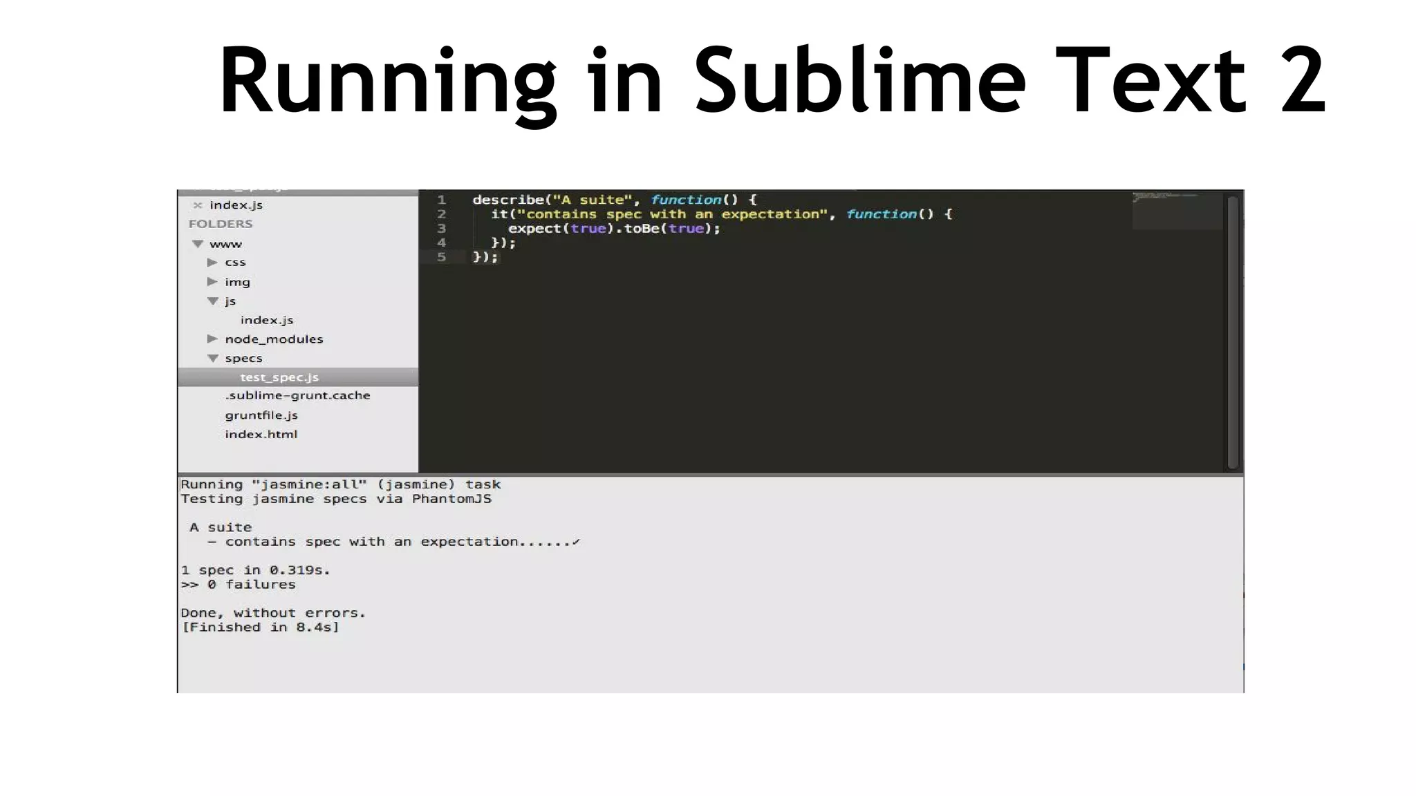 Running in Sublime Text 2
 