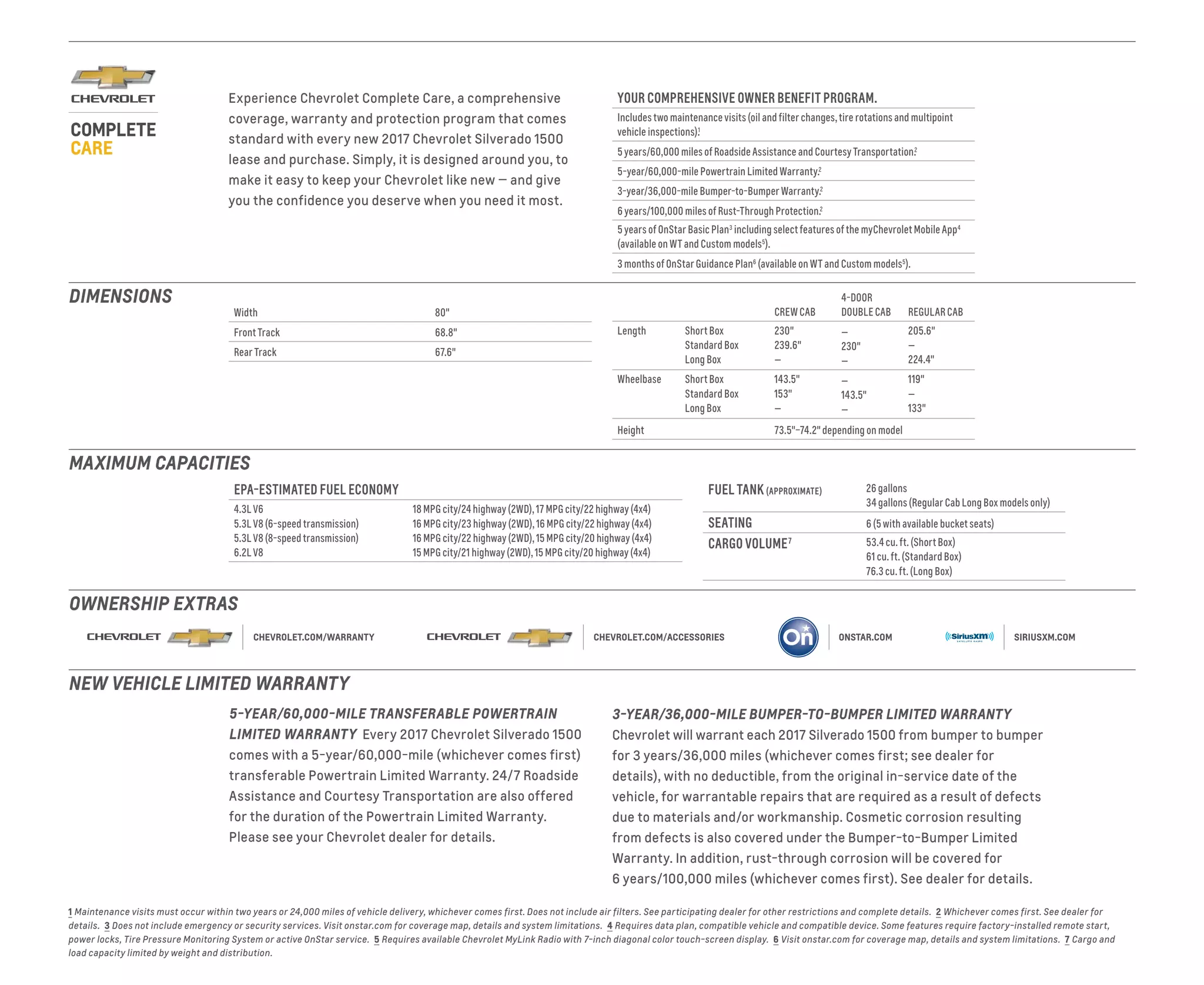 2017 Chevrolet Silverado Catalog PDF