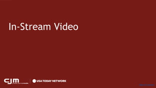 Click to edit Master text styles
In-Stream Video
Table of Contents
 