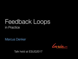 Feedback Loops
in Practice
Marcus Denker
Talk held at ESUG2017
 
