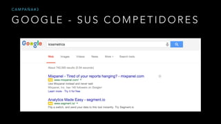 G O O G L E - S U S C O M P E T I D O R E S
C A M PA Ñ A # 3
 