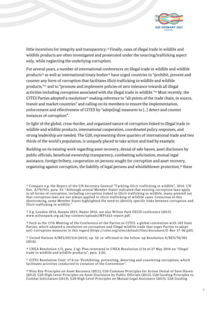 3
little incentives for integrity and transparency.12 Finally, cases of illegal trade in wildlife and
wildlife products ar...