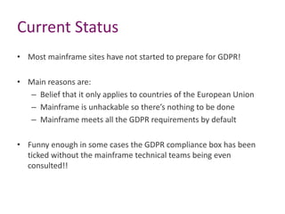 • 7	Steps	to	meet	the	GDPR	technical	requirements:
– #	1	- Data	Discovery	&	Detection:
• Identify,	document	and	classify	t...