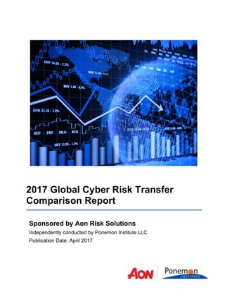 2017 Global Cyber Risk Transfer
Comparison Report
Sponsored by Aon Risk Solutions
Independently conducted by Ponemon Institute LLC
Publication Date: April 2017
 