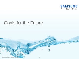 Samsung Open Source Group 44
Goals for the Future
 