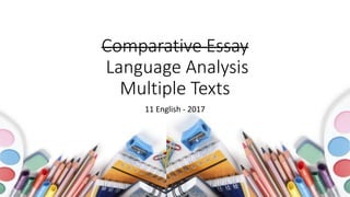 Language Analysis Structure - For Language Analysis Essay (English ...