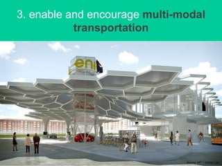 3. enable and encourage multi-modal
transportation
Source: MIT – Design Lab
 