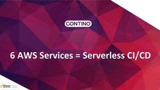 6 AWS Services = Serverless CI/CD
 