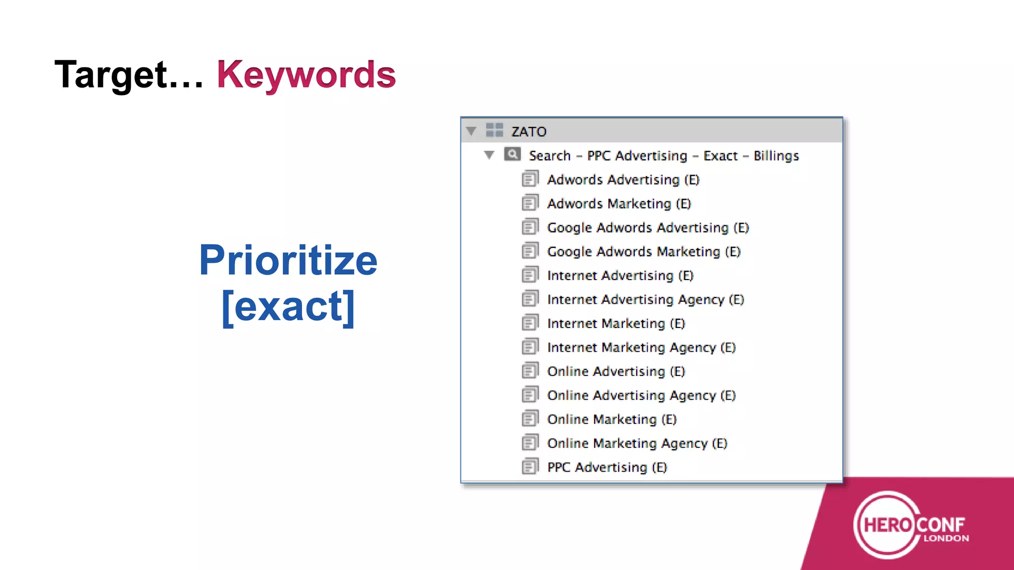 Target… Keywords
Prioritize
[exact]
 