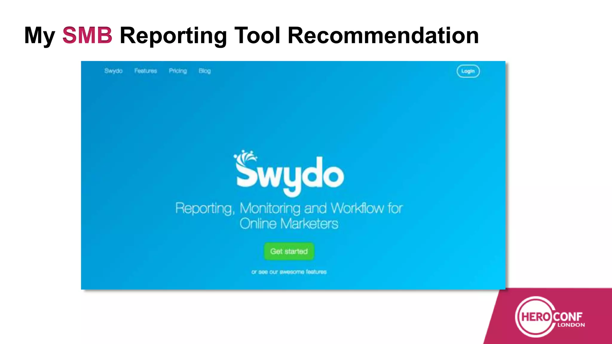 My SMB Reporting Tool Recommendation
 
