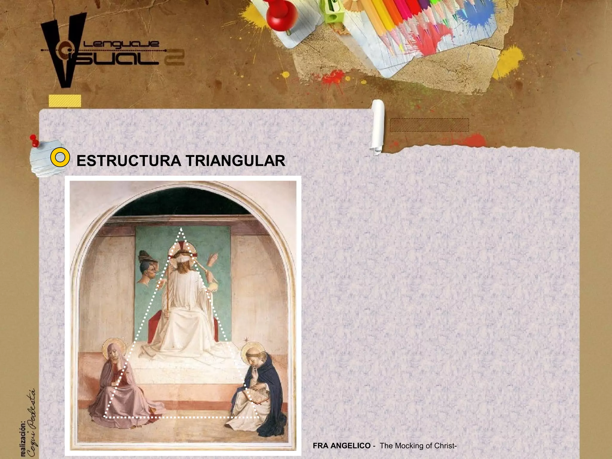 FRA ANGELICO - The Mocking of Christ-
ESTRUCTURA TRIANGULAR
 