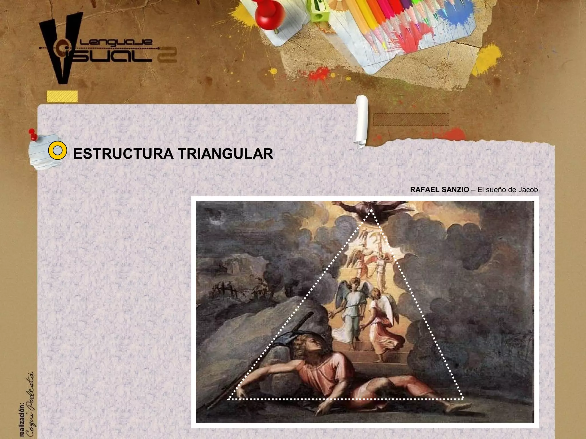 RAFAEL SANZIO &ndash; El sue&ntilde;o de Jacob
ESTRUCTURA TRIANGULAR
 